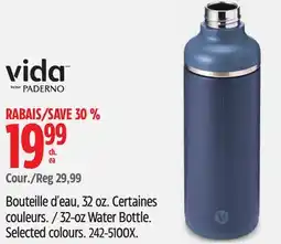 Canadian Tire Vida By Paderno 32-oz Water Bottle offer