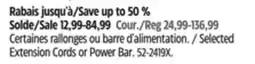Canadian Tire Noma Selected Extension Cords or Power Bar offer