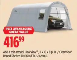 Canadian Tire ClearView Round Shelter, 11 x 16 x 8´ h offer
