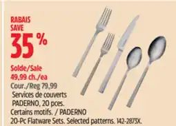 Canadian Tire Paderno 20-Pc Flatware Sets offer