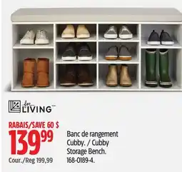 Canadian Tire For Living Cubby Storage Bench offer