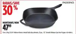 Canadian Tire Paderno 12˝ Smooth Release Cast-Iron Frypan offer