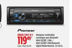 Canadian Tire Pioneer MVH-S322BT 1 DIN Bluetooth Digital Media Receiver offer