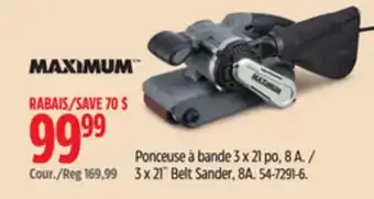 Canadian Tire MAXIMUM 3 x 21˝ Belt Sander offer
