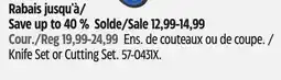 Canadian Tire Mastercraft Knife Set or Cutting Set offer