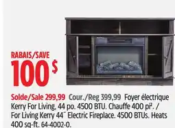 Canadian Tire For Living Kerry 44˝ Electric Fireplace offer
