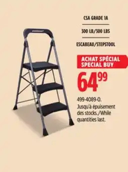 Canadian Tire Mastercraft PRO 3-Step Stool Grade 1A, 300lb offer