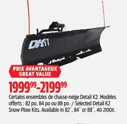 Canadian Tire Selected Detail K2 Snow Plow Kits offer