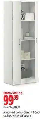 Canadian Tire Sauder 2-Door Cabinet offer