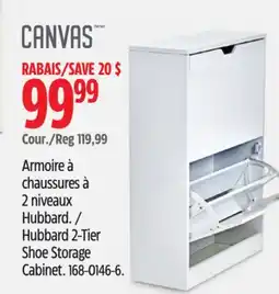 Canadian Tire Canvas Hubbard 2-Tier Shoe Storage Cabinet offer