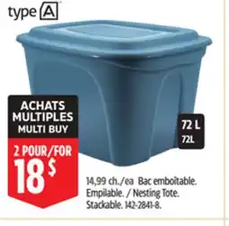Canadian Tire Type A Nesting Tote offer