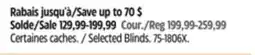 Canadian Tire Selected Blinds offer