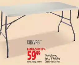 Canadian Tire 5´ Folding Table offer