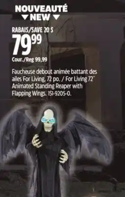 Canadian Tire For Living 72˝ Animated Standing Reaper with Flapping Wings offer