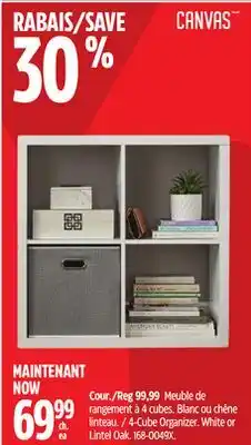 Canadian Tire CANVAS 4-Cube Organizer offer