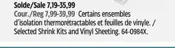 Canadian Tire Frost King Selected Shrink Kits and Vinyl Sheeting offer