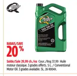 Canadian Tire Quaker State Conventional Motor Oil offer