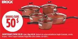 Canadian Tire Heritage The Rock 10-Pc Copper Essentials Forged Non-Stick Cookset offer