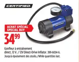Canadian Tire Certified 12V Direct-Drive Inflator offer