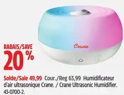 Canadian Tire Crane Ultrasonic Humidifier offer