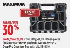 Canadian Tire Maximum Deep Pro Organizer Tray with Lid offer