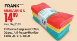 Canadian Tire Frank All-Purpose Microfibre Cloths, 20-Pk offer