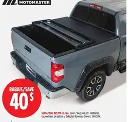 Canadian Tire MotoMaster Selected Tonneau Covers offer