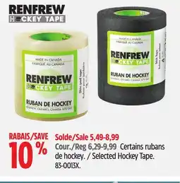 Canadian Tire Renfrew Selected Hockey Tape offer