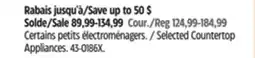 Canadian Tire Selected Countertop Appliances offer