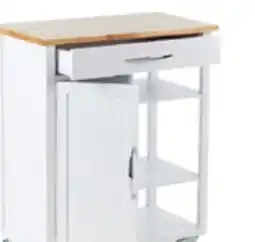 Canadian Tire Wood-Top Kitchen Island with Locking Wheels offer