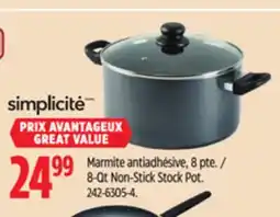 Canadian Tire Simplicité 8-Qt Non-Stick Stock Po offer