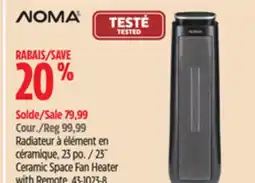Canadian Tire NOMA 23˝ Ceramic Space Fan Heater with Remote offer