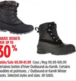 Canadian Tire Kamik Outbound or Kamik Winter Boots offer