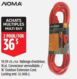 Canadian Tire NOMA 16´ Outdoor Extension Cord offer