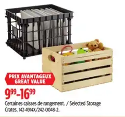Canadian Tire Type A Selected Storage Crates offer