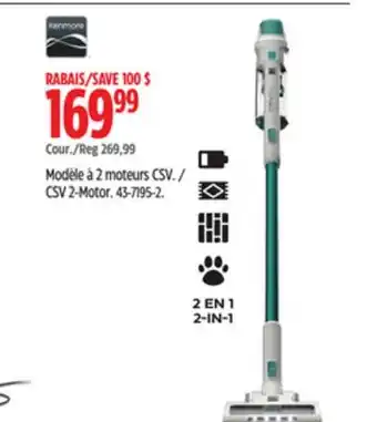 Canadian Tire Kenmore CSV 2-Motor offer