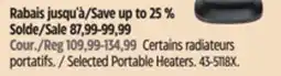 Canadian Tire Noma Selected Portable Heaters offer