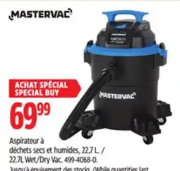 Canadian Tire Mastervac 22.7L Wet/Dry Vac offer