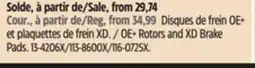 Canadian Tire OE+ Rotors and XD Brake Pads offer