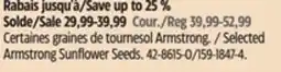 Canadian Tire Selected Armstrong Sunflower Seeds offer