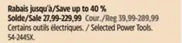 Canadian Tire SKIL Selected Power Tools offer