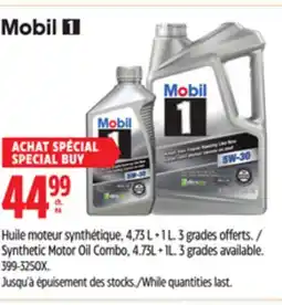Canadian Tire Mobil 1 Synthetic Motor Oil Combo offer