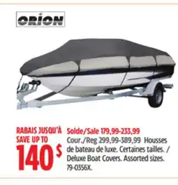 Canadian Tire Orion Deluxe Boat Covers offer