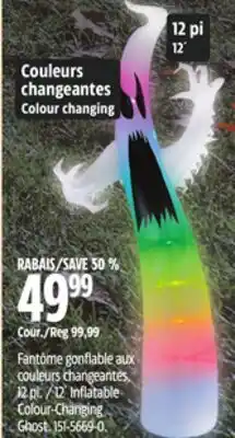 Canadian Tire For Living 12´ Inflatable Colour-Changing Ghost offer