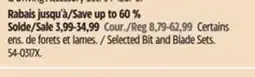 Canadian Tire Mastercraft Selected Bit and Blade Sets offer