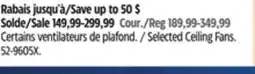 Canadian Tire NOMA Selected Ceiling Fans offer