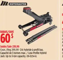 Canadian Tire MotoMaster Low-Profile Hybrid Jack offer