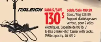 Canadian Tire E-Bike 2-Bike Hitch Carrier with Locks offer