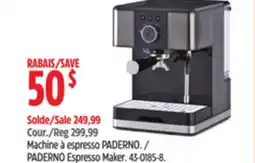 Canadian Tire PADERNO Espresso Maker offer