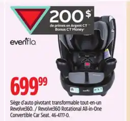 Canadian Tire Evenflo Revolve360 Rotational All-in-One Convertible Car Seat offer